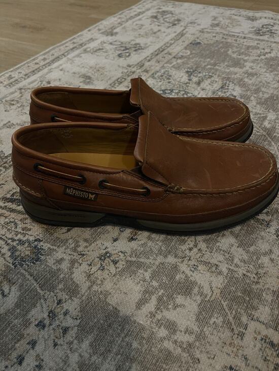 Mephisto Spinnaker Leather Air Relax Loafer Boat Deck Shoes Brown Men’s Size 8.5 main image 4